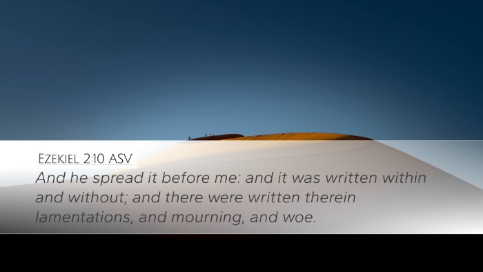 Ezekiel 2:10 ASV Bible Verse Image