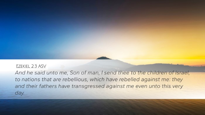 Ezekiel 2:3 ASV Bible Verse Image