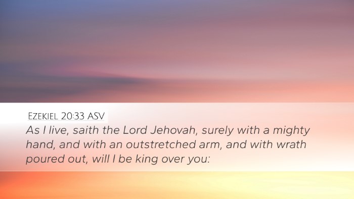 Ezekiel 20:33 ASV Bible Verse Image