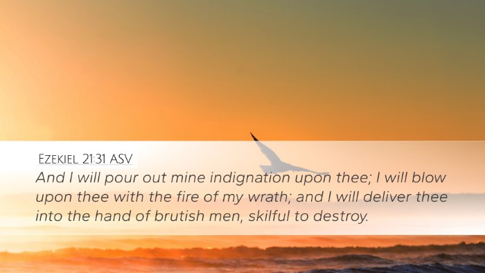 Ezekiel 21:31 ASV Bible Verse Image