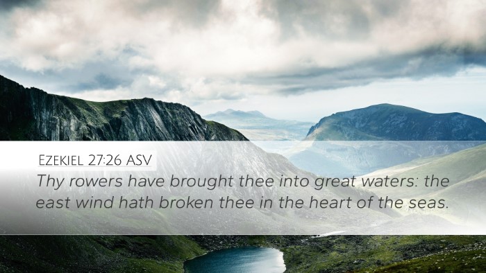 Ezekiel 27:26 ASV Bible Verse Image