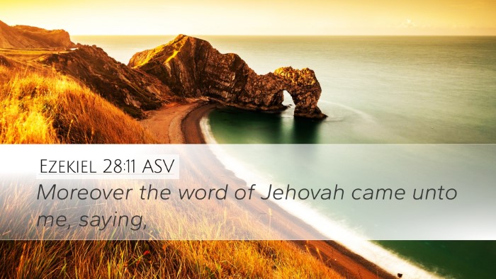 Ezekiel 28:11 ASV Bible Verse Image
