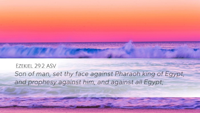Ezekiel 29:2 ASV Bible Verse Image