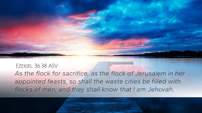Ezekiel 36:38 ASV Bible Verse Image