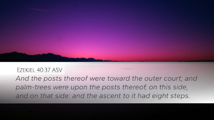 Ezekiel 40:37 ASV Bible Verse Image