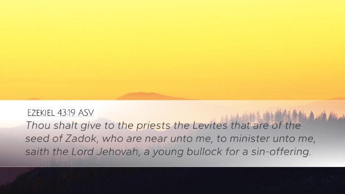 Ezekiel 43:19 ASV Bible Verse Image