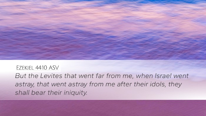 Ezekiel 44:10 ASV Bible Verse Image
