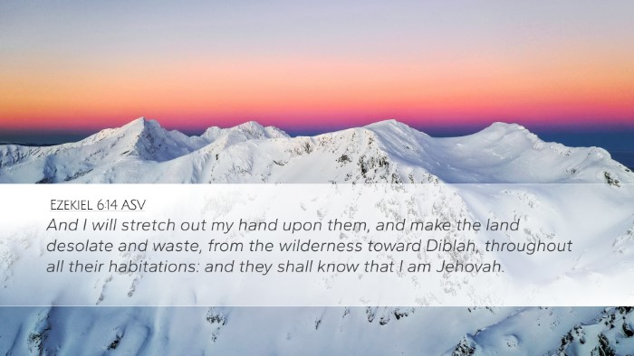 Ezekiel 6:14 ASV Bible Verse Image