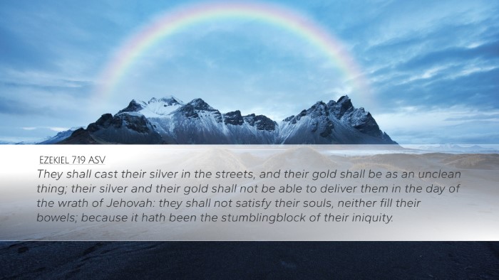 Ezekiel 7:19 ASV Bible Verse Image