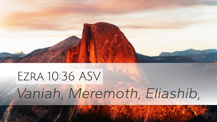 Ezra 10:36 ASV Desktop Wallpaper - Vaniah, Meremoth, - Desktop Bible Verse Wallpaper