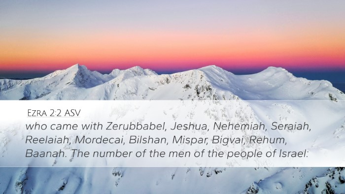 Ezra 2:2 ASV Bible Verse Image