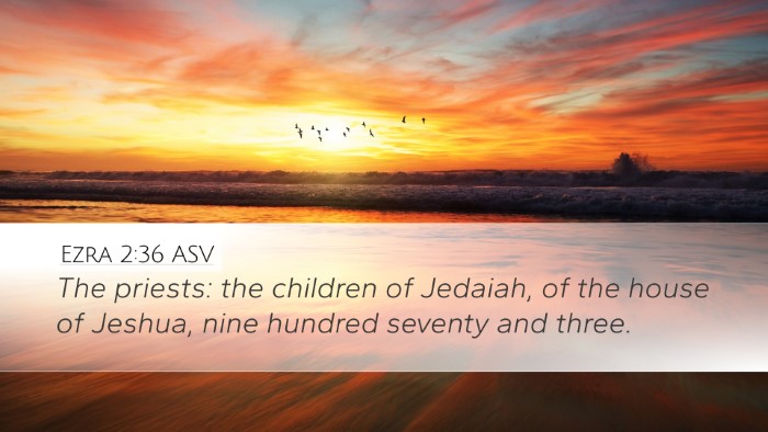 Ezra 2:36 ASV Bible Verse Image