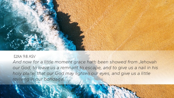Ezra 9:8 ASV Bible Verse Image