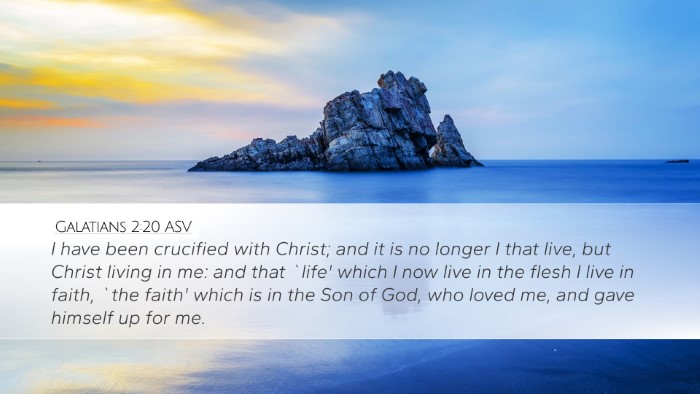 Galatians 2:20 ASV Bible Verse Image