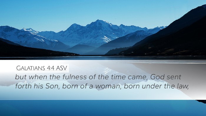 Galatians 4:4 ASV Bible Verse Image
