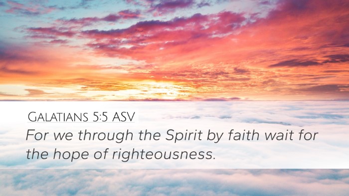 Galatians 5:5 ASV Bible Verse Image