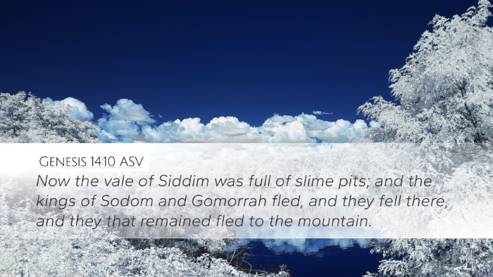 Genesis 14:10 ASV Bible Verse Image