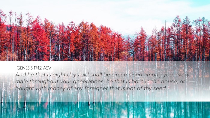 Genesis 17:12 ASV Bible Verse Image