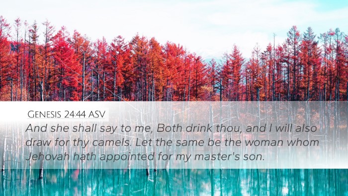 Genesis 24:44 ASV Bible Verse Image