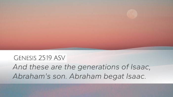 Genesis 25:19 ASV Bible Verse Image