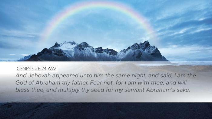 Genesis 26:24 ASV Bible Verse Image