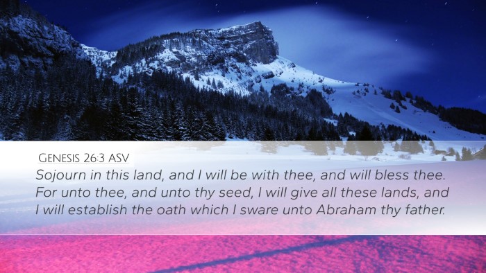 Genesis 26:3 ASV Bible Verse Image