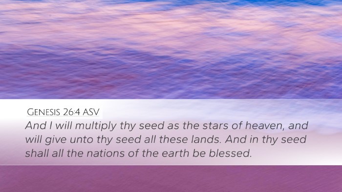 Genesis 26:4 ASV Bible Verse Image