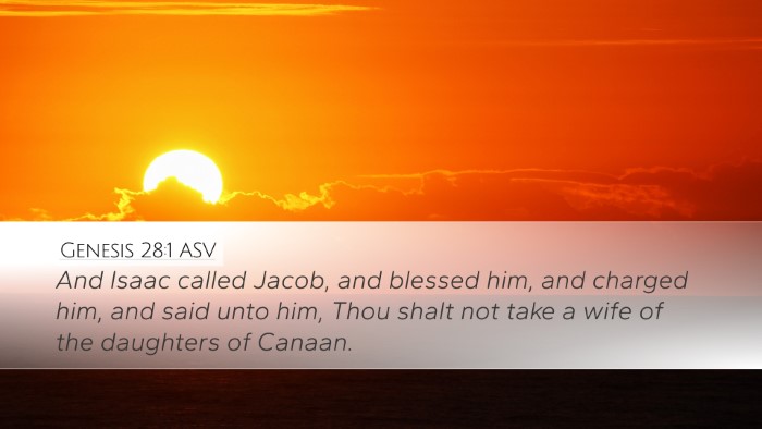 Genesis 28:1 ASV Bible Verse Image