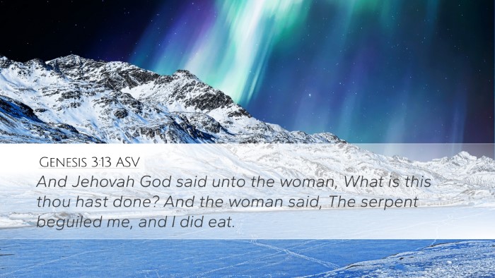 Genesis 3:13 ASV Bible Verse Image