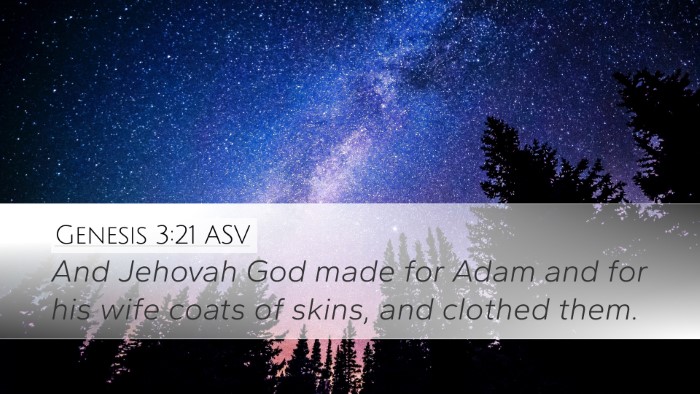 Genesis 3:21 ASV Bible Verse Image