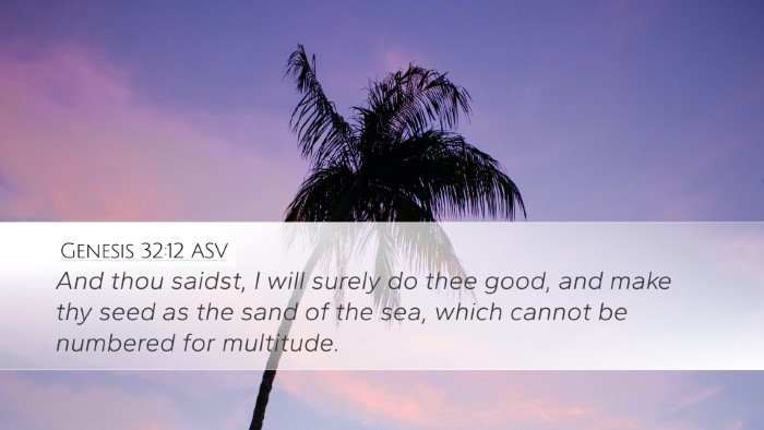 Genesis 32:12 ASV Bible Verse Image