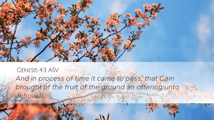 Genesis 4:3 ASV Bible Verse Image
