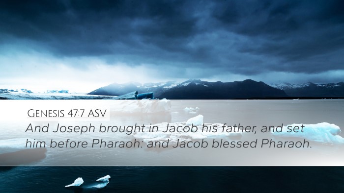 Genesis 47:7 ASV Bible Verse Image