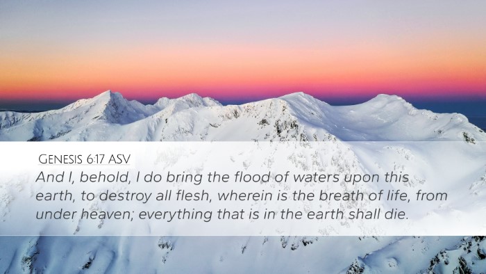 Genesis 6:17 ASV Bible Verse Image