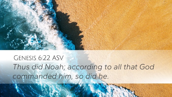 Genesis 6:22 ASV Bible Verse Image