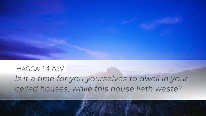 Haggai 1:4 ASV Bible Verse Image