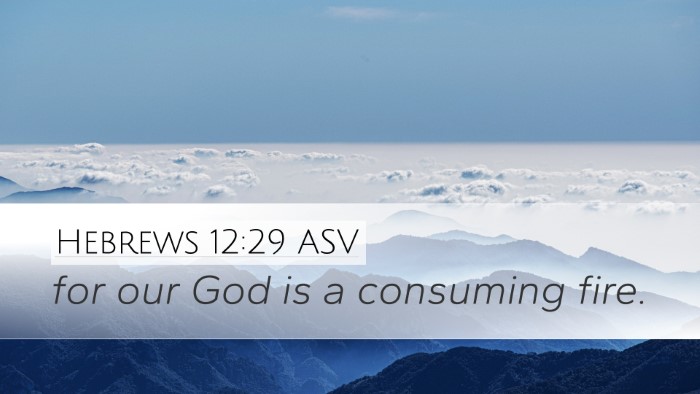 Hebrews 12:29 ASV Bible Verse Image
