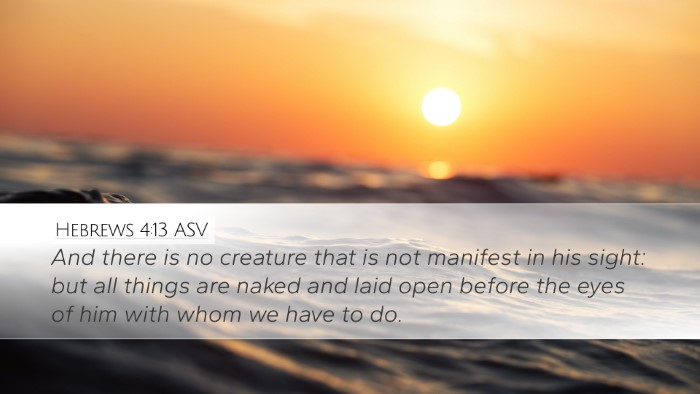 Hebrews 4:13 ASV Bible Verse Image