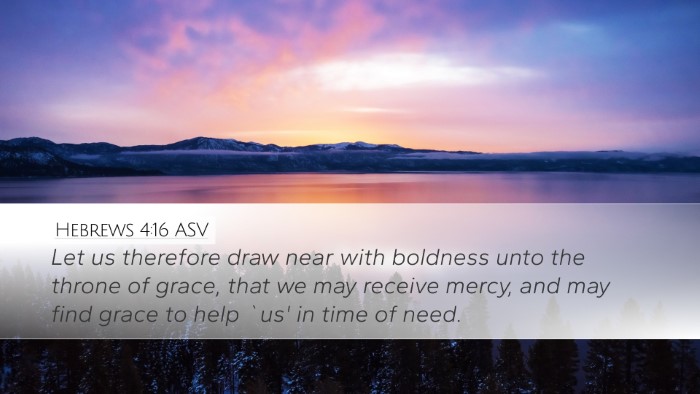 Hebrews 4:16 ASV Bible Verse Image