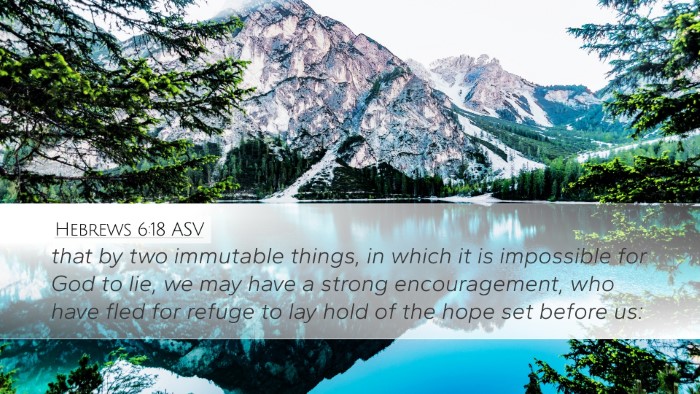 Hebrews 6:18 ASV Bible Verse Image