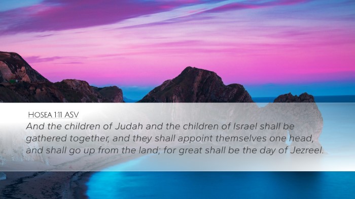 Hosea 1:11 ASV Bible Verse Image