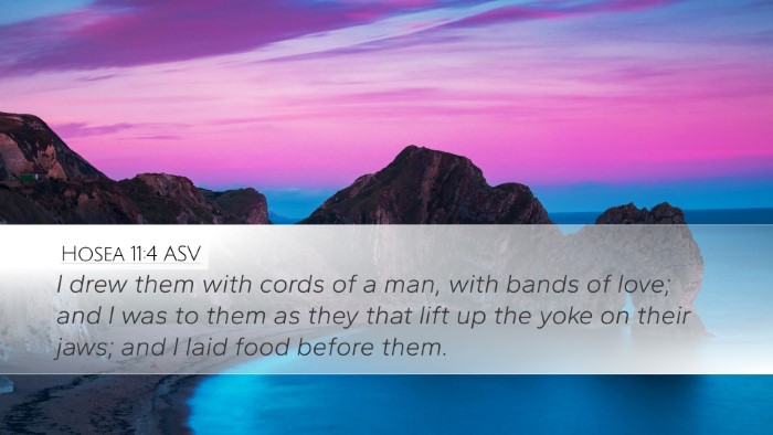 Hosea 11:4 ASV Bible Verse Image