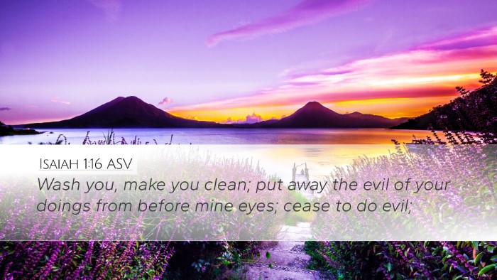 Isaiah 1:16 ASV Bible Verse Image