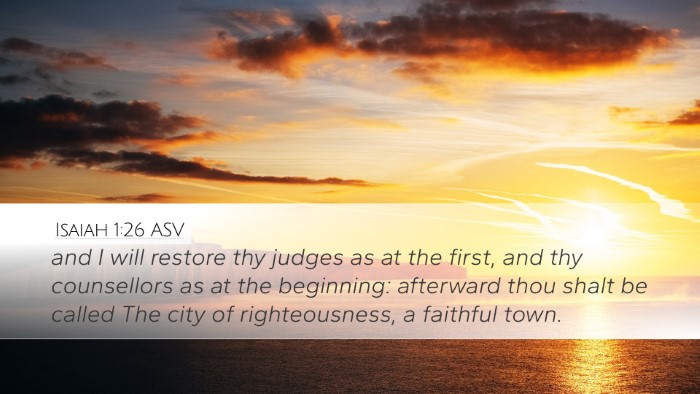 Isaiah 1:26 ASV Bible Verse Image