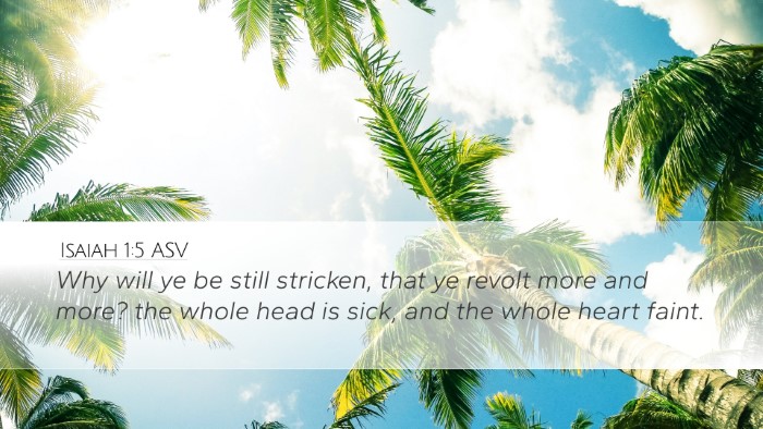 Isaiah 1:5 ASV Bible Verse Image