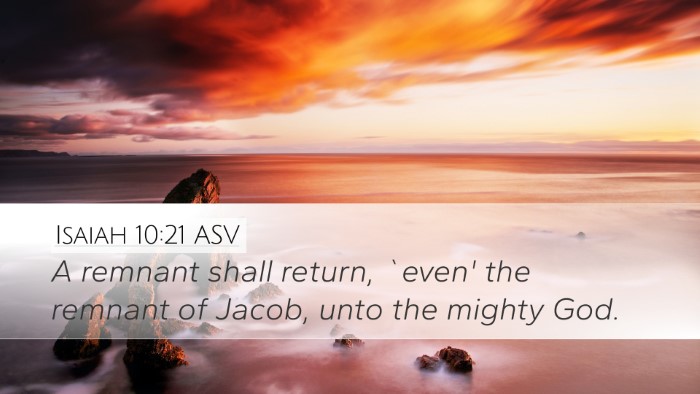 Isaiah 10:21 ASV Bible Verse Image