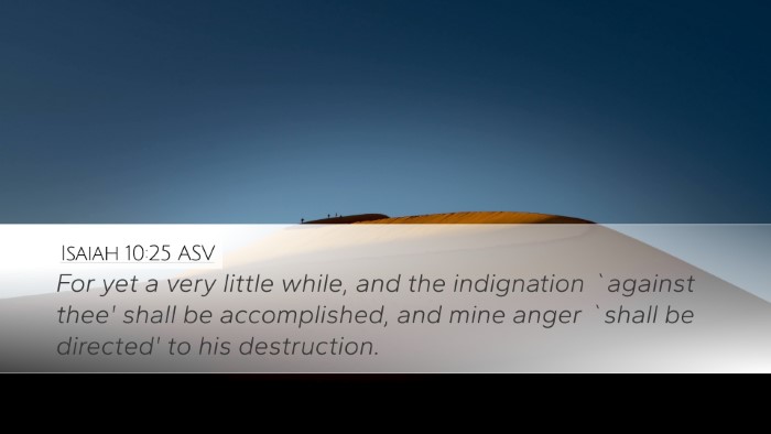 Isaiah 10:25 ASV Bible Verse Image
