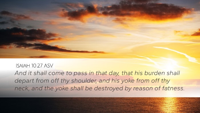 Isaiah 10:27 ASV Bible Verse Image