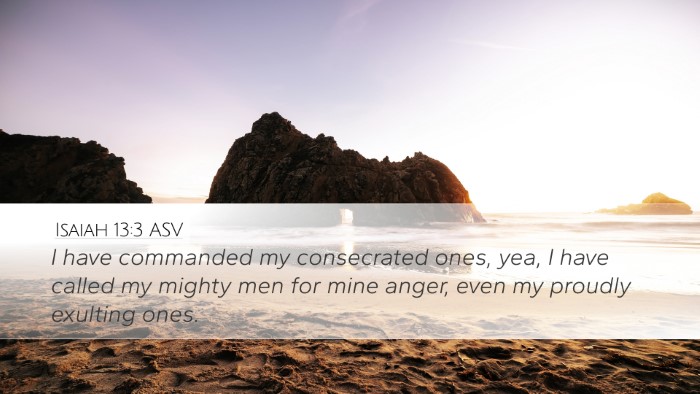 Isaiah 13:3 ASV Bible Verse Image