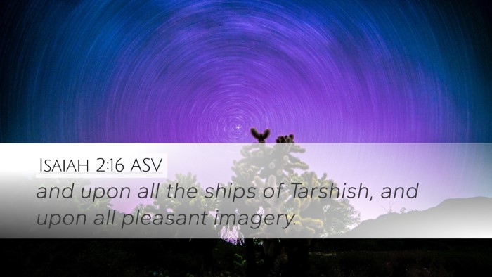 Isaiah 2:16 ASV Bible Verse Image
